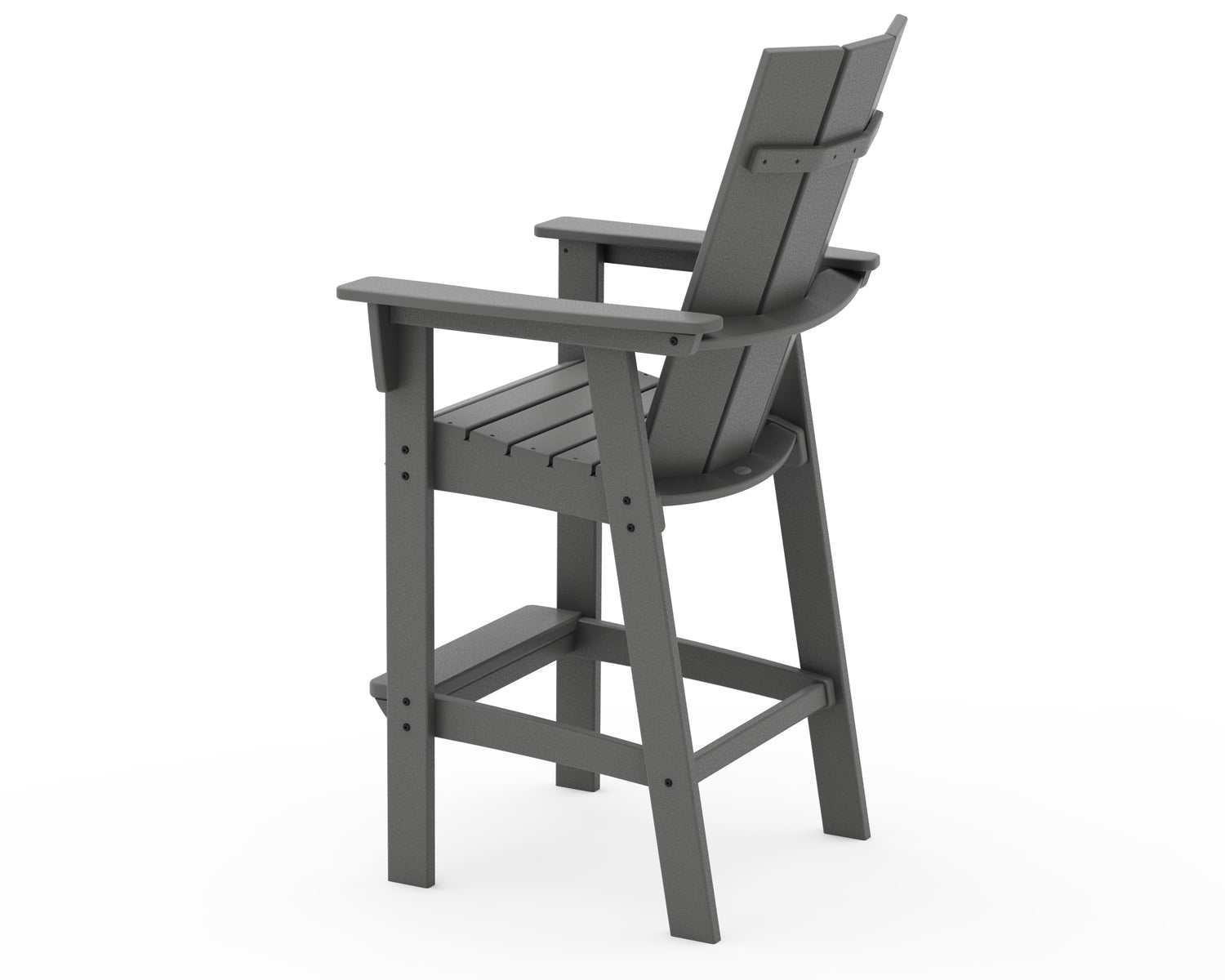 POLYWOOD Modern Curveback Adirondack Bar Chair