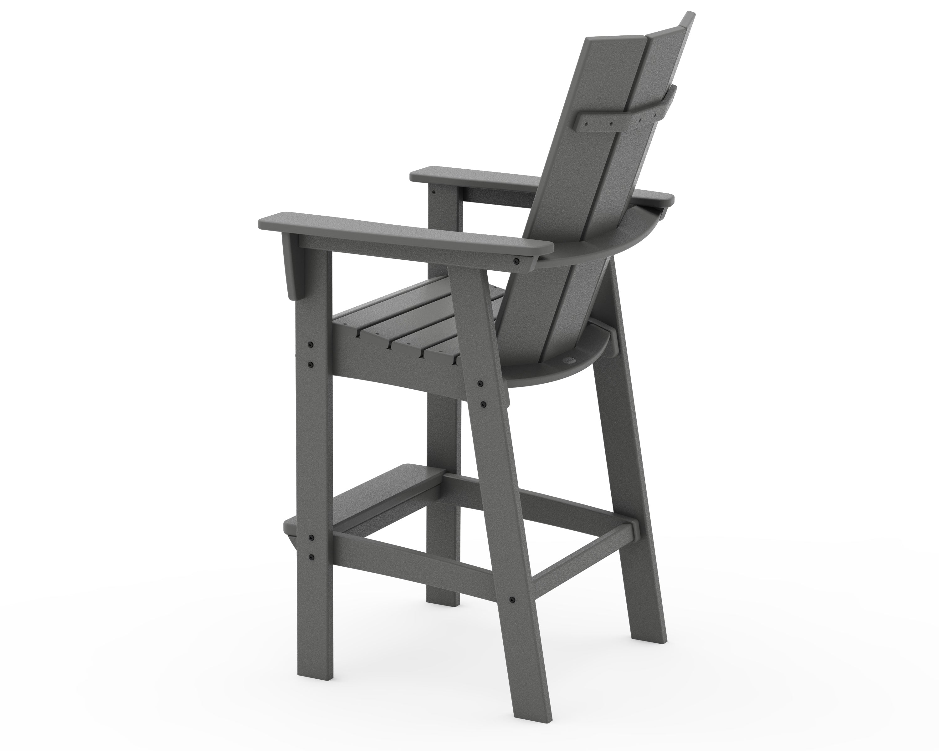 POLYWOOD Modern Curveback Adirondack Bar Chair