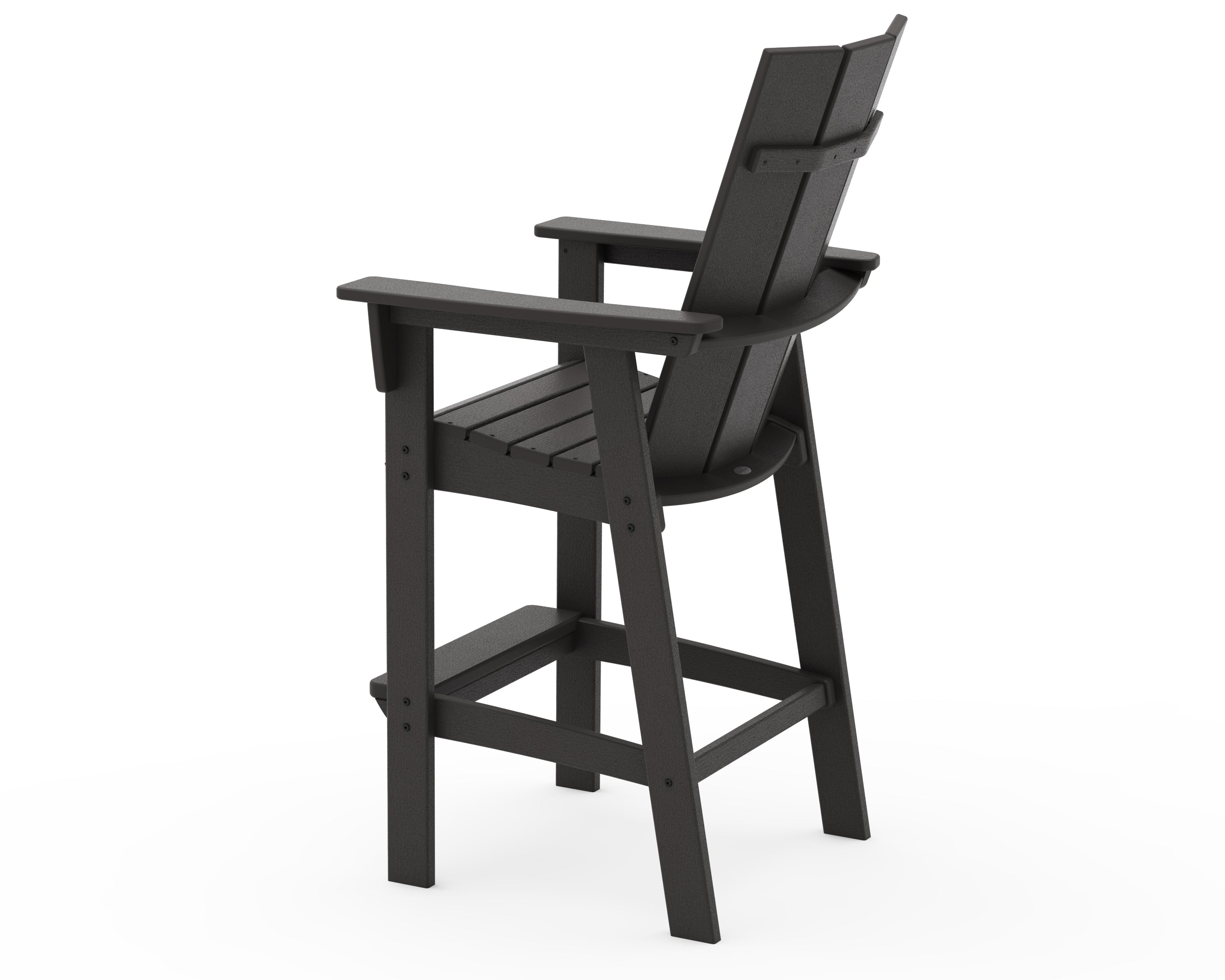 POLYWOOD Modern Curveback Adirondack Bar Chair