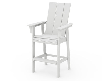 POLYWOOD Modern Curveback Adirondack Bar Chair
