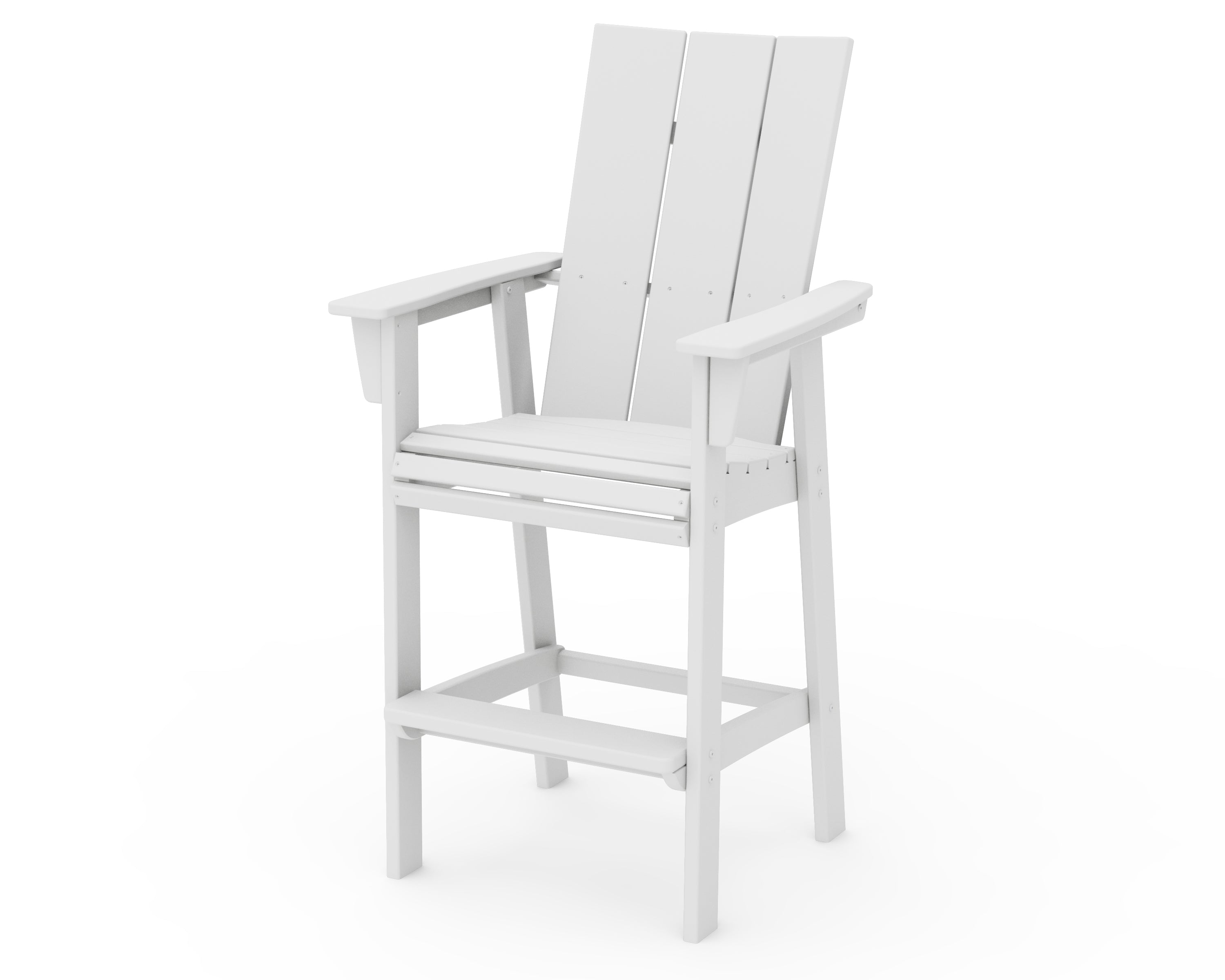 POLYWOOD Modern Curveback Adirondack Bar Chair