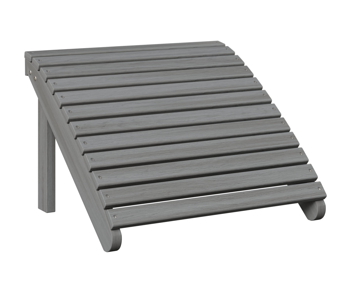 Berlin Gardens Adirondack Footstool in Driftwood Gray