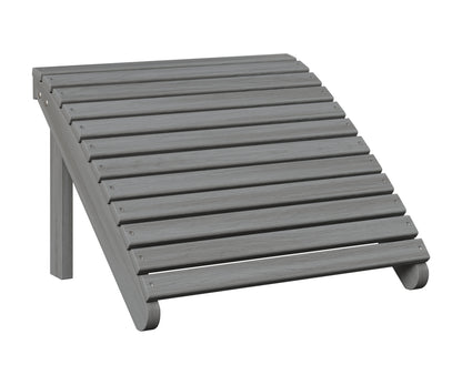 Berlin Gardens Adirondack Footstool in Driftwood Gray