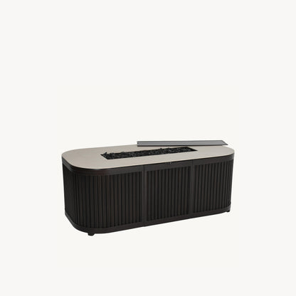 Castelle Samara Rectangular Firepit Coffee Table