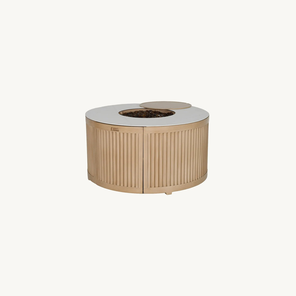 Castelle Nosara Round Firepit Coffee Table, view 2