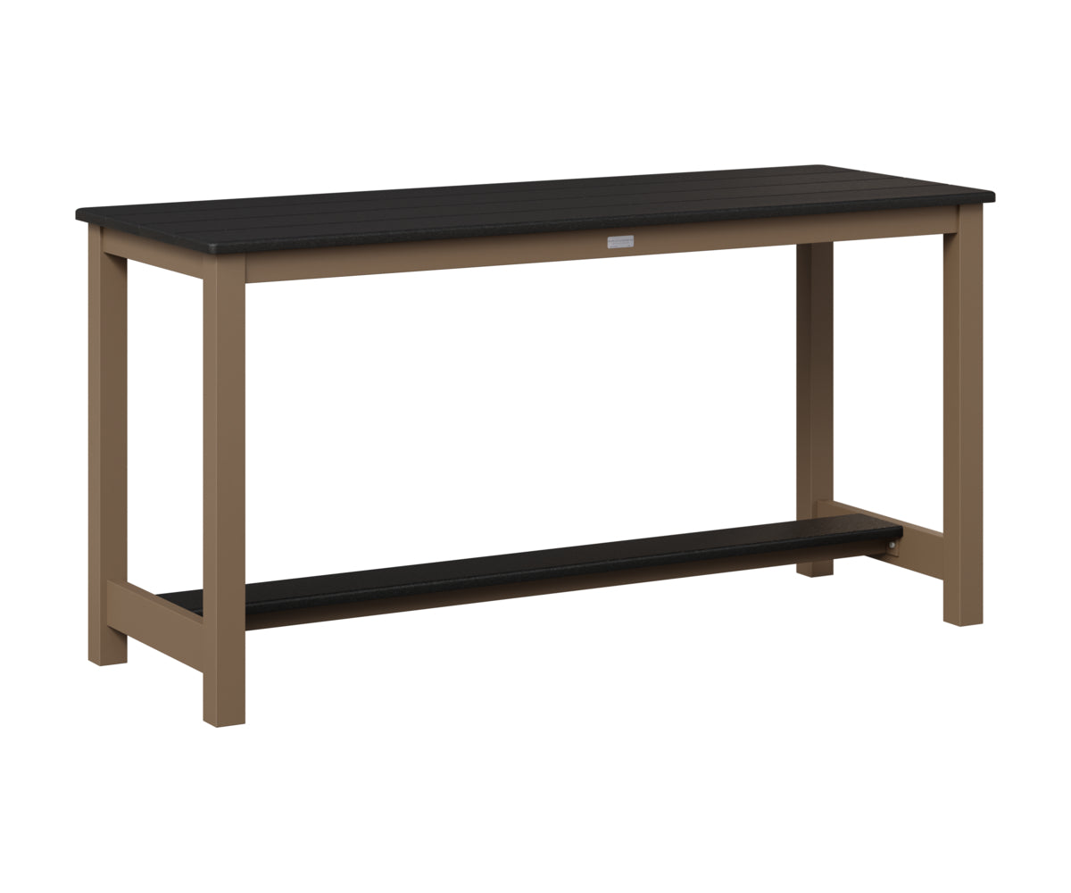 Berlin Gardens Balcony Table with Aluminum Base in Clay, Black top