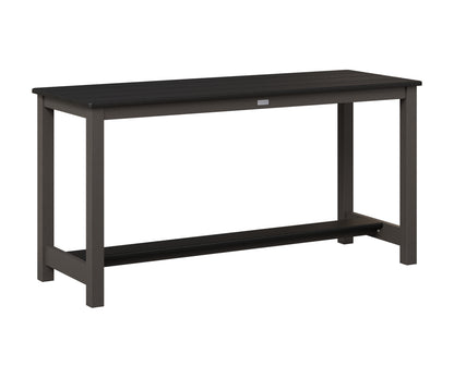 Berlin Gardens Balcony Table with Aluminum Base in Granite Speckle, Black top