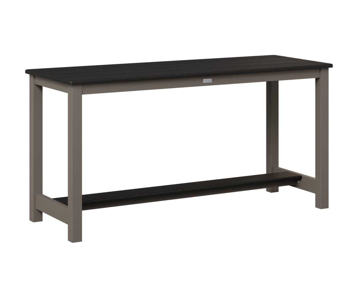 Berlin Gardens Balcony Table with Aluminum Base in Graphite, Black top
