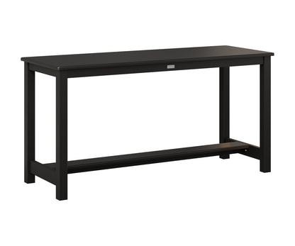 Berlin Gardens Balcony Table with Aluminum Base in Black, Hammered Black top