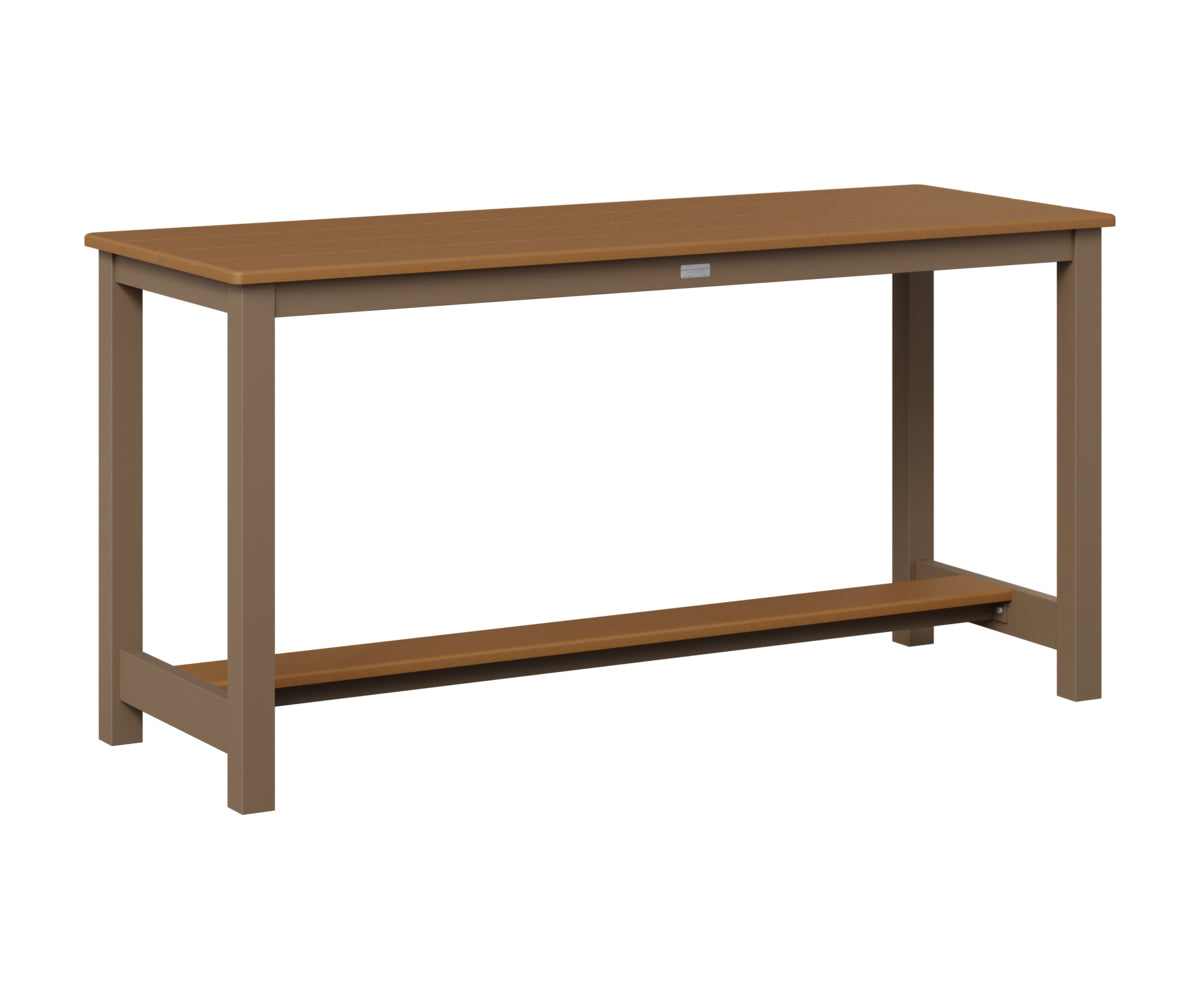 Berlin Gardens Balcony Table with Aluminum Base in Clay, Cedar top