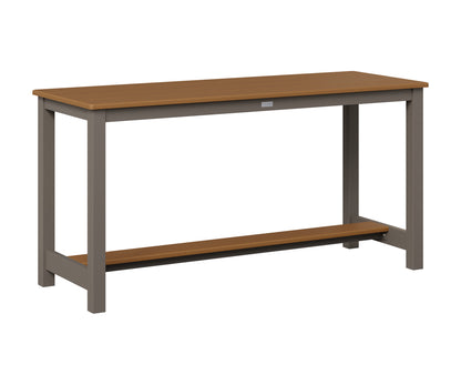 Berlin Gardens Balcony Table with Aluminum Base in Graphite, Cedar top
