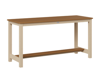 Berlin Gardens Balcony Table with Aluminum Base in Luna Multi, Cedar top