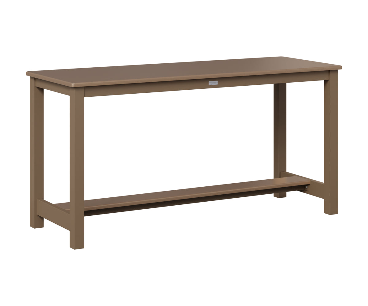 Berlin Gardens Balcony Table with Aluminum Base in Clay, Hammered Bronze top