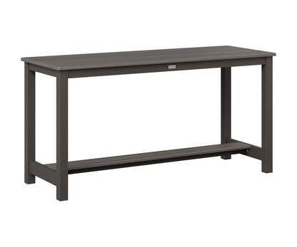 Berlin Gardens Balcony Table with Aluminum Base in Granite Speckle, Coastal Gray top