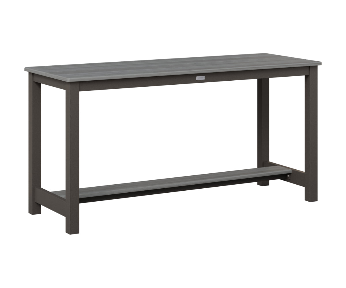 Berlin Gardens Balcony Table with Aluminum Base in Granite Speckle, Driftwood Gray top