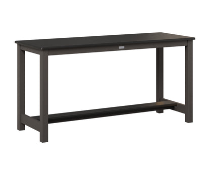 Berlin Gardens Balcony Table with Aluminum Base in Granite Speckle, Hammered Black top