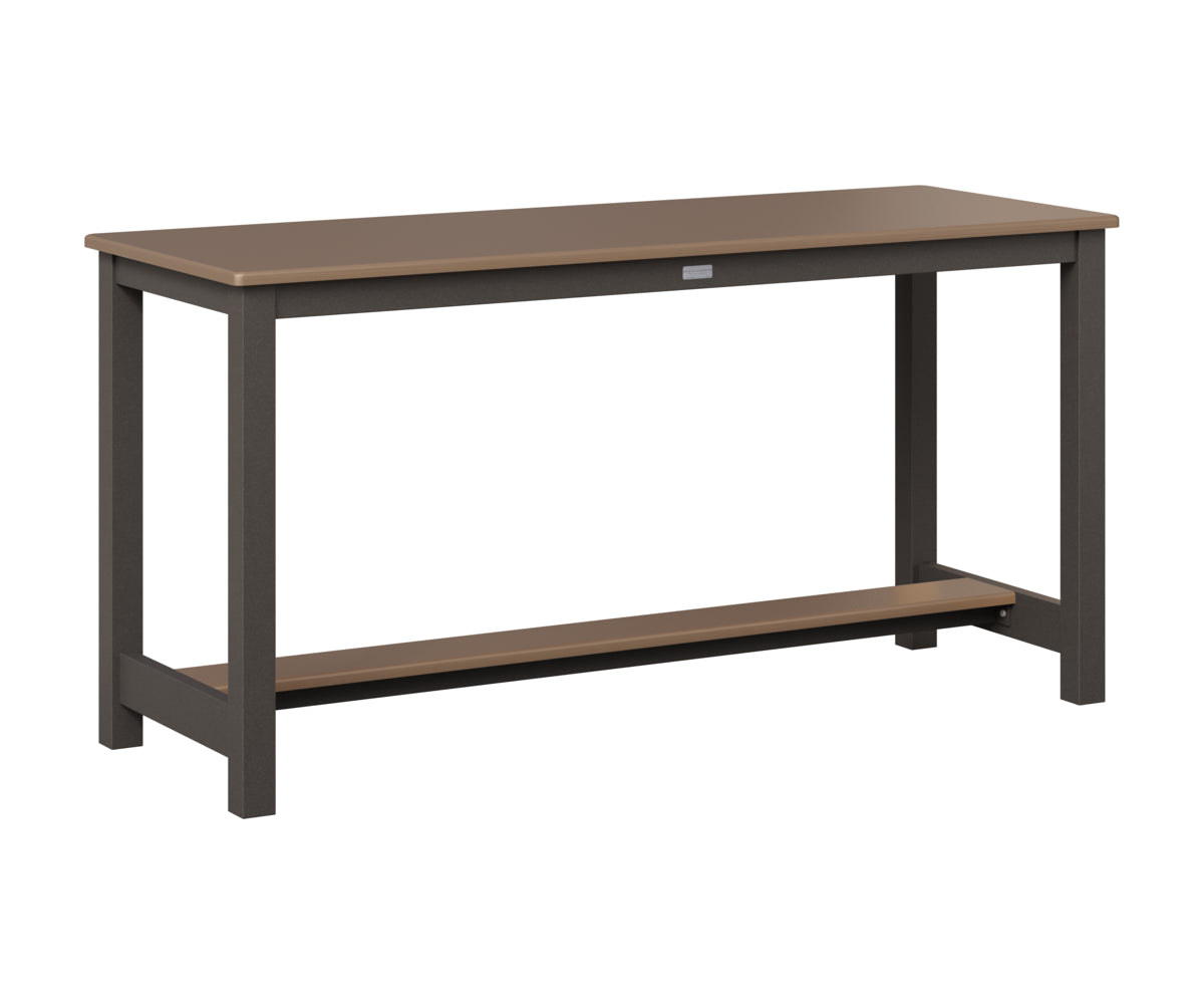Berlin Gardens Balcony Table with Aluminum Base in Granite Speckle, Hammered Bronze top