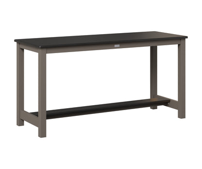 Berlin Gardens Balcony Table with Aluminum Base in Graphite, Hammered Black top