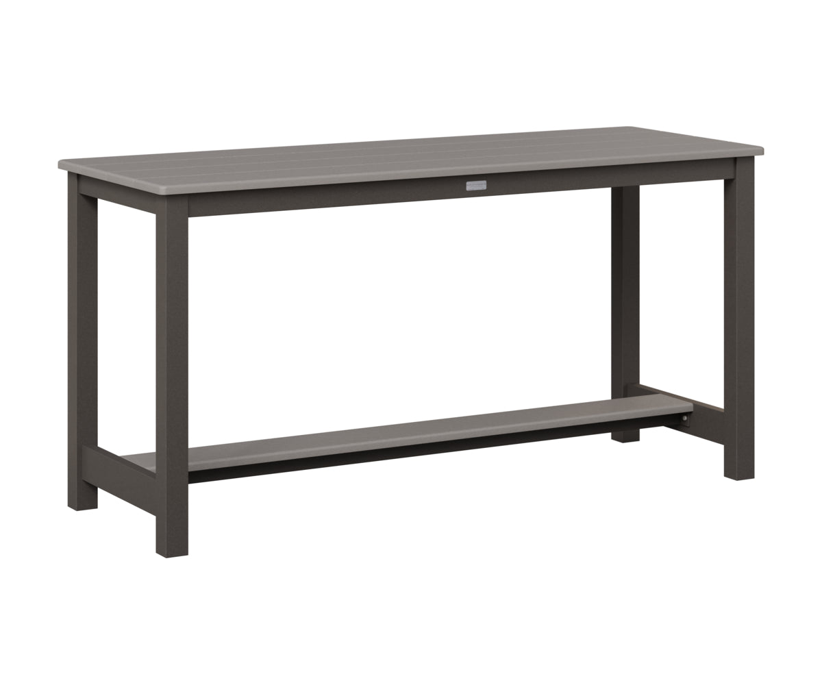 Berlin Gardens Balcony Table with Aluminum Base in Granite Speckle, Light Gray top