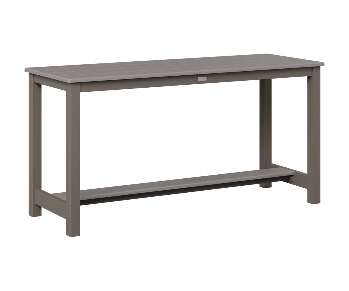 Berlin Gardens Balcony Table with Aluminum Base in Graphite, Light Gray top