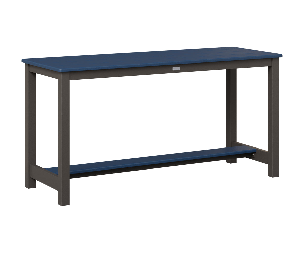 Berlin Gardens Balcony Table with Aluminum Base in Granite Speckle, Navy Blue top