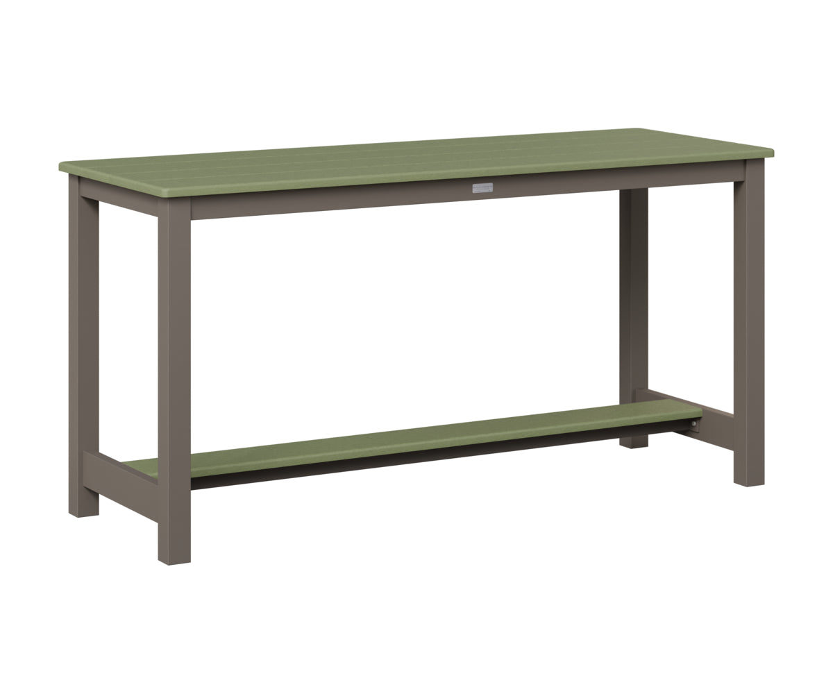 Berlin Gardens Balcony Table with Aluminum Base in Graphite, Sage top