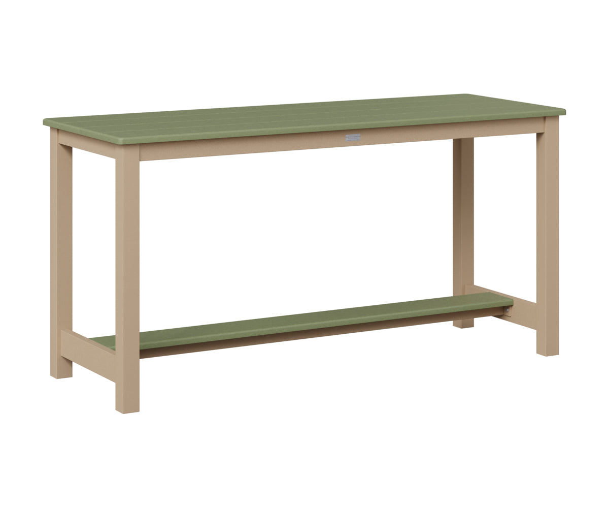 Berlin Gardens Balcony Table with Aluminum Base in Sahara Speckle, Sage top