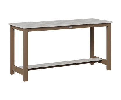 Berlin Gardens Balcony Table with Aluminum Base in Clay, Seashell top