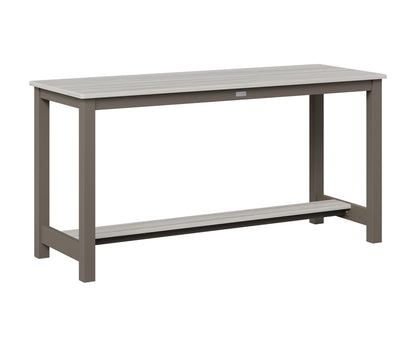 Berlin Gardens Balcony Table with Aluminum Base in Graphite, Seashell top