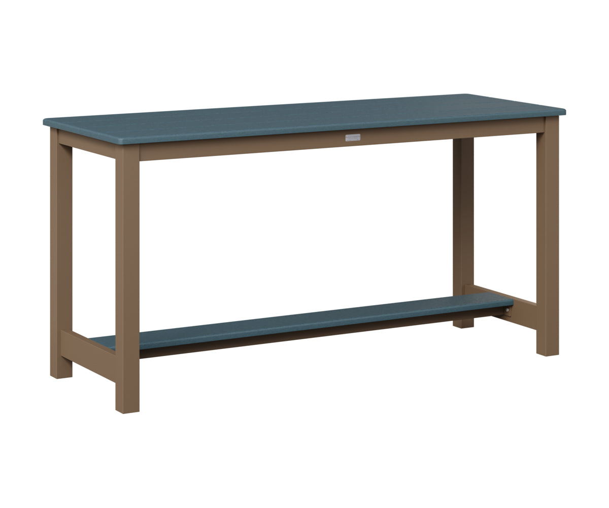 Berlin Gardens Balcony Table with Aluminum Base in Clay, Slate top