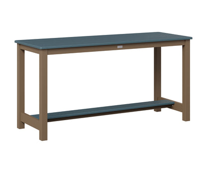 Berlin Gardens Balcony Table with Aluminum Base in Clay, Slate top