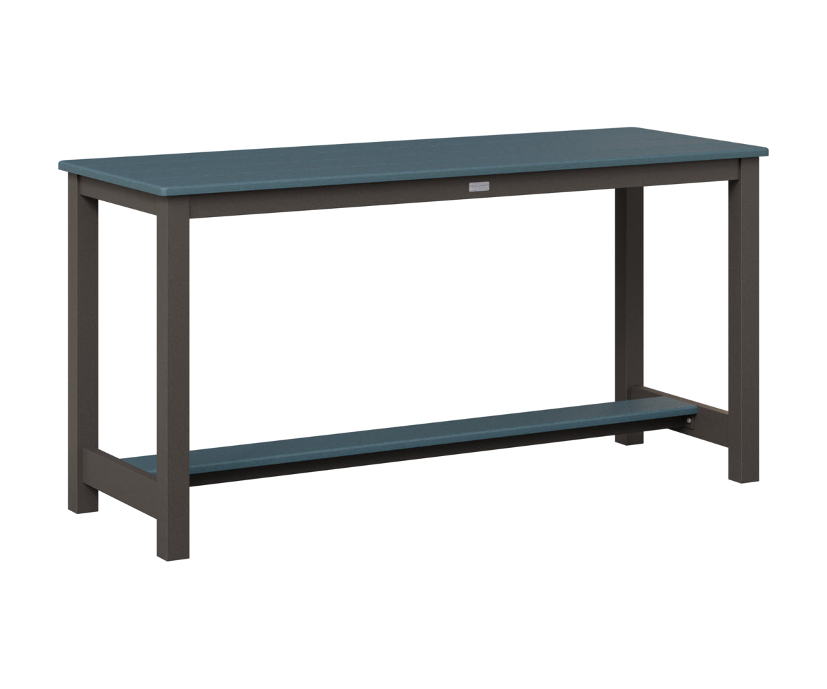 Berlin Gardens Balcony Table with Aluminum Base in Granite Speckle, Slate top