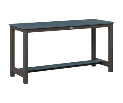Berlin Gardens Balcony Table with Aluminum Base in Granite Speckle, Slate top