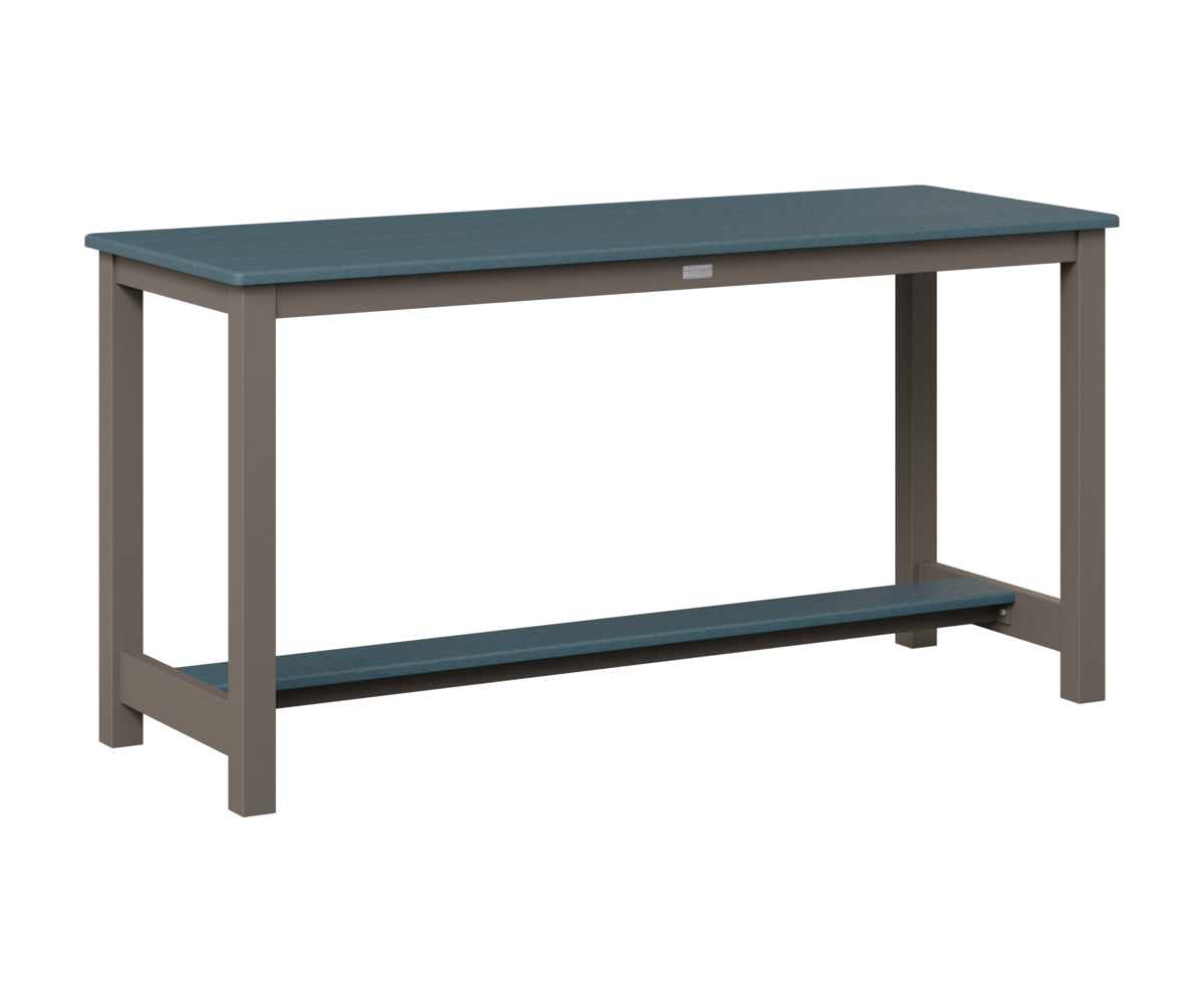 Berlin Gardens Balcony Table with Aluminum Base in Graphite, Slate top