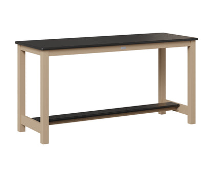 Berlin Gardens Balcony Table with Aluminum Base in Sahara Speckle, Hammered Black top