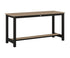 Berlin Gardens Balcony Table with Aluminum Base in Black, Weatherwood top