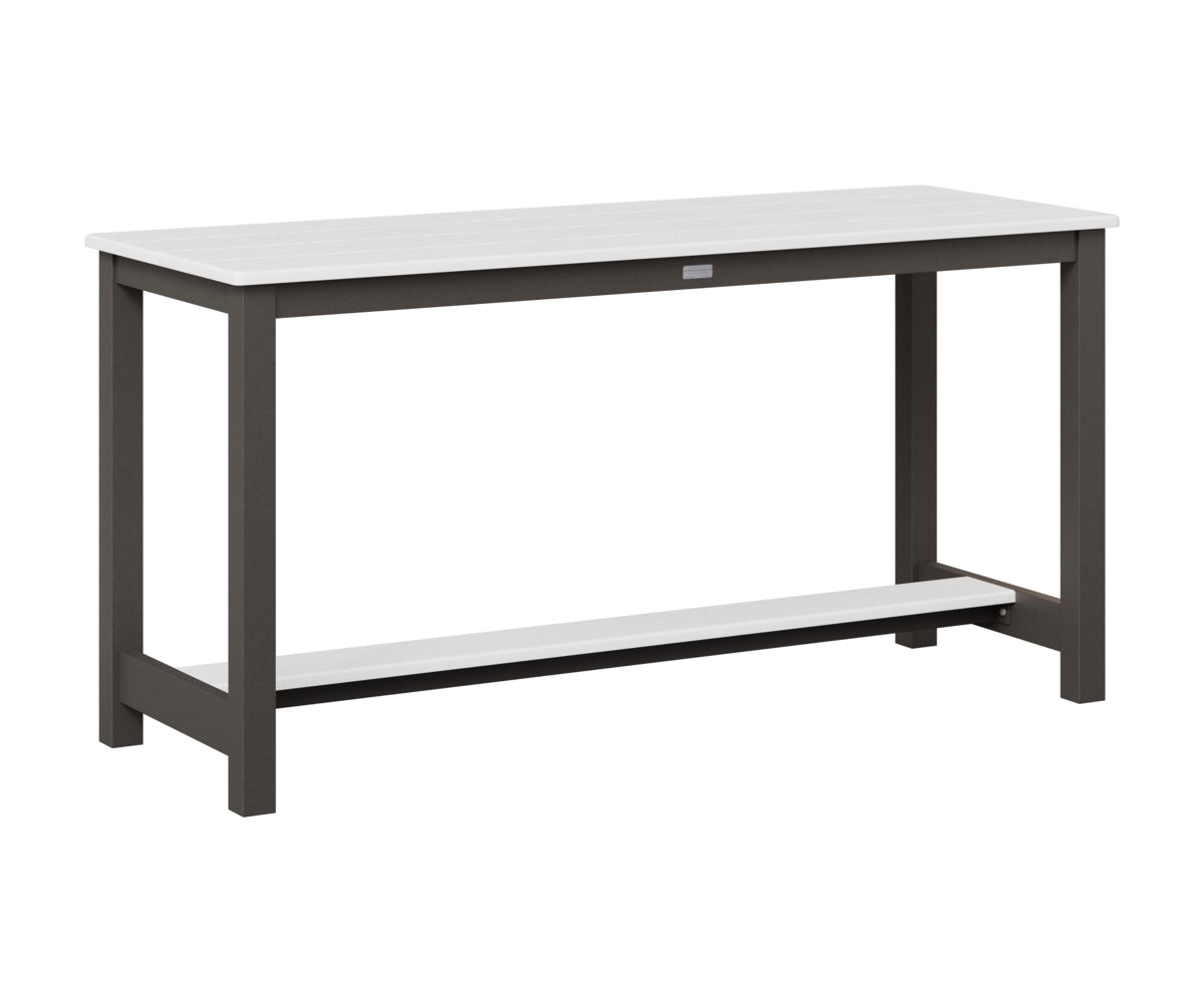 Berlin Gardens Balcony Table with Aluminum Base in Granite Speckle, White top