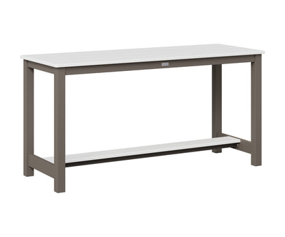 Berlin Gardens Balcony Table with Aluminum Base in Graphite, White top