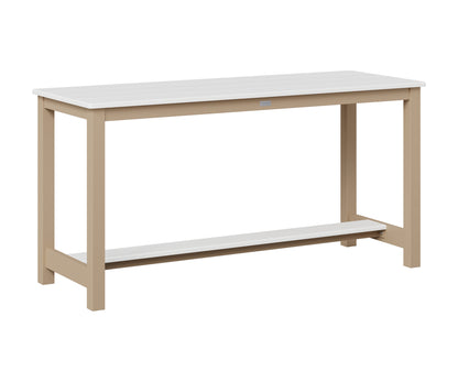 Berlin Gardens Balcony Table with Aluminum Base in Sahara Speckle, White top