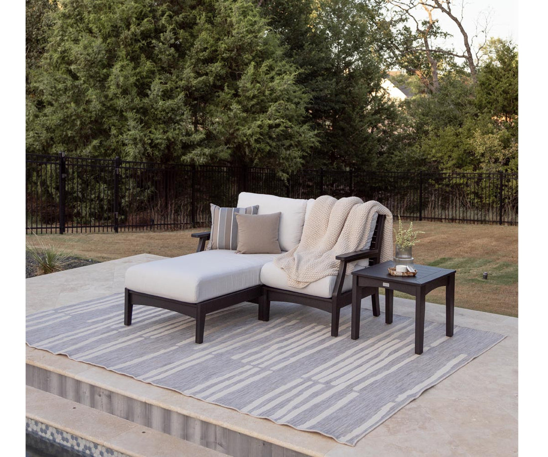 Berlin Gardens Classic Terrace Left Arm Chaise Lounge, lifestyle photo 1