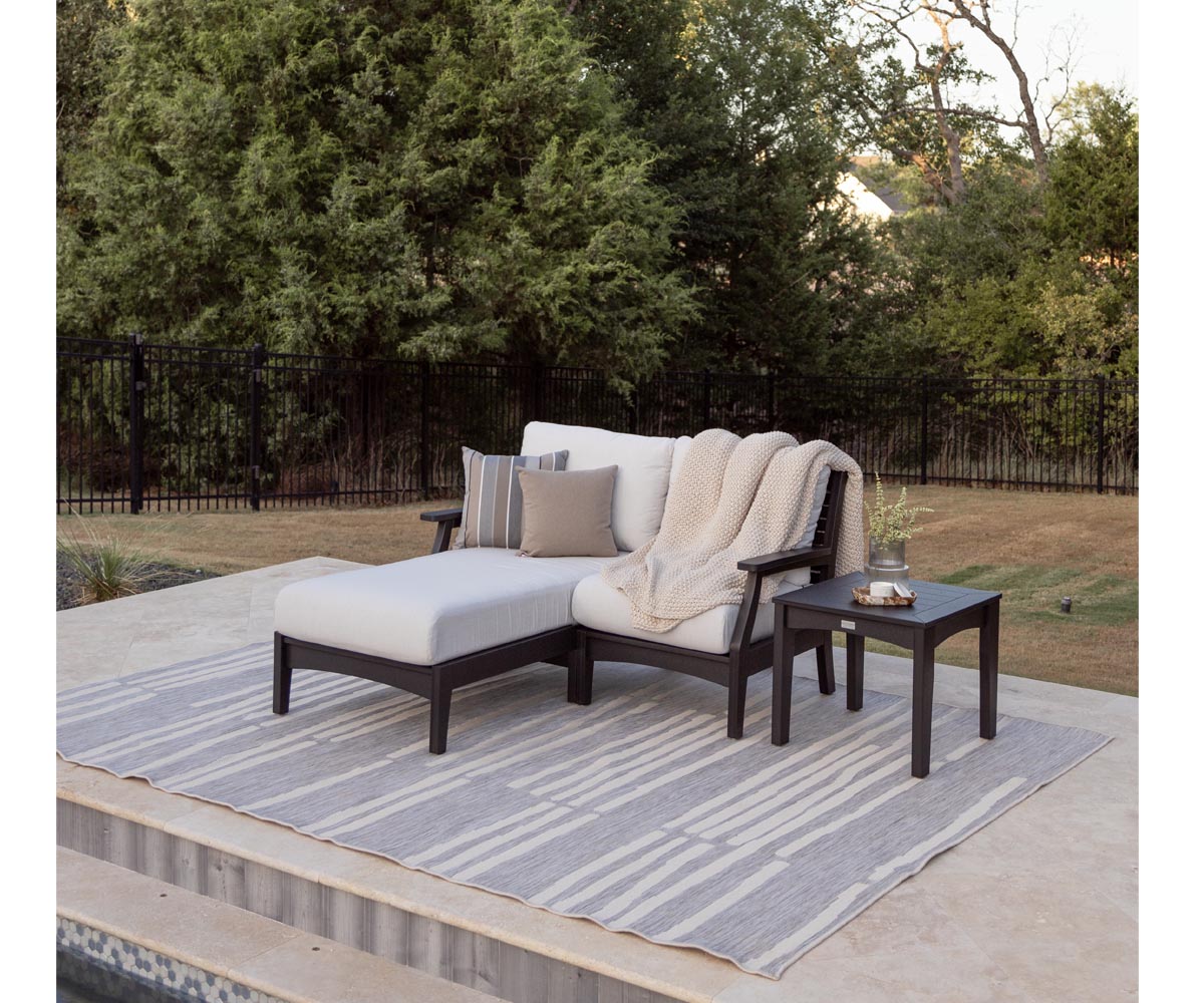Berlin Gardens Classic Terrace Left Arm Chaise Lounge, lifestyle photo 1