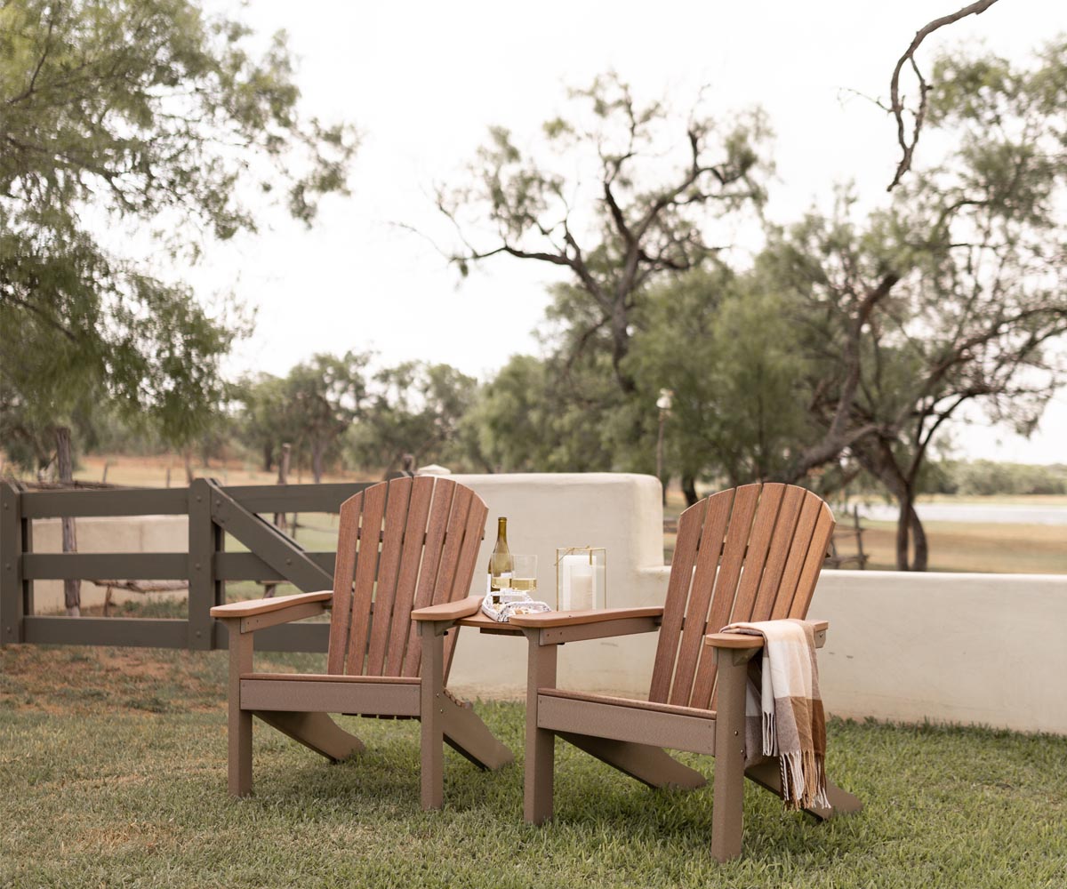 Berlin Gardens Comfo Back Adirondack Chair, lifestyle photo 3