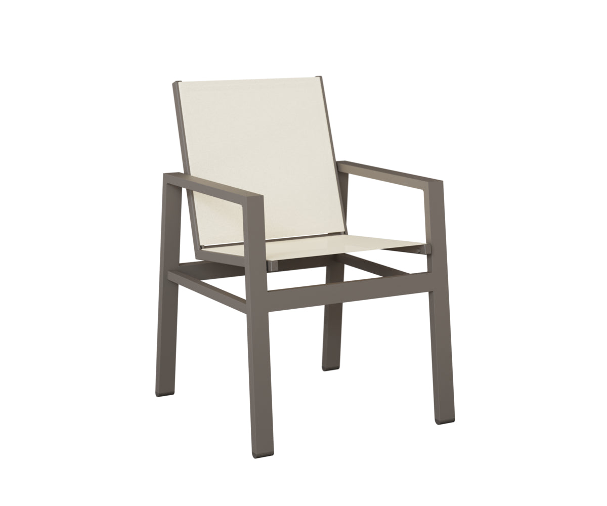 Berlin Gardens Vida Sling Dining Chair in Graphite