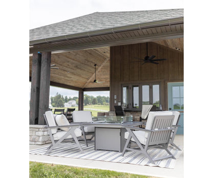 Berlin Gardens Numa 47" Sq Fire Table Bar, lifestyle photo 1