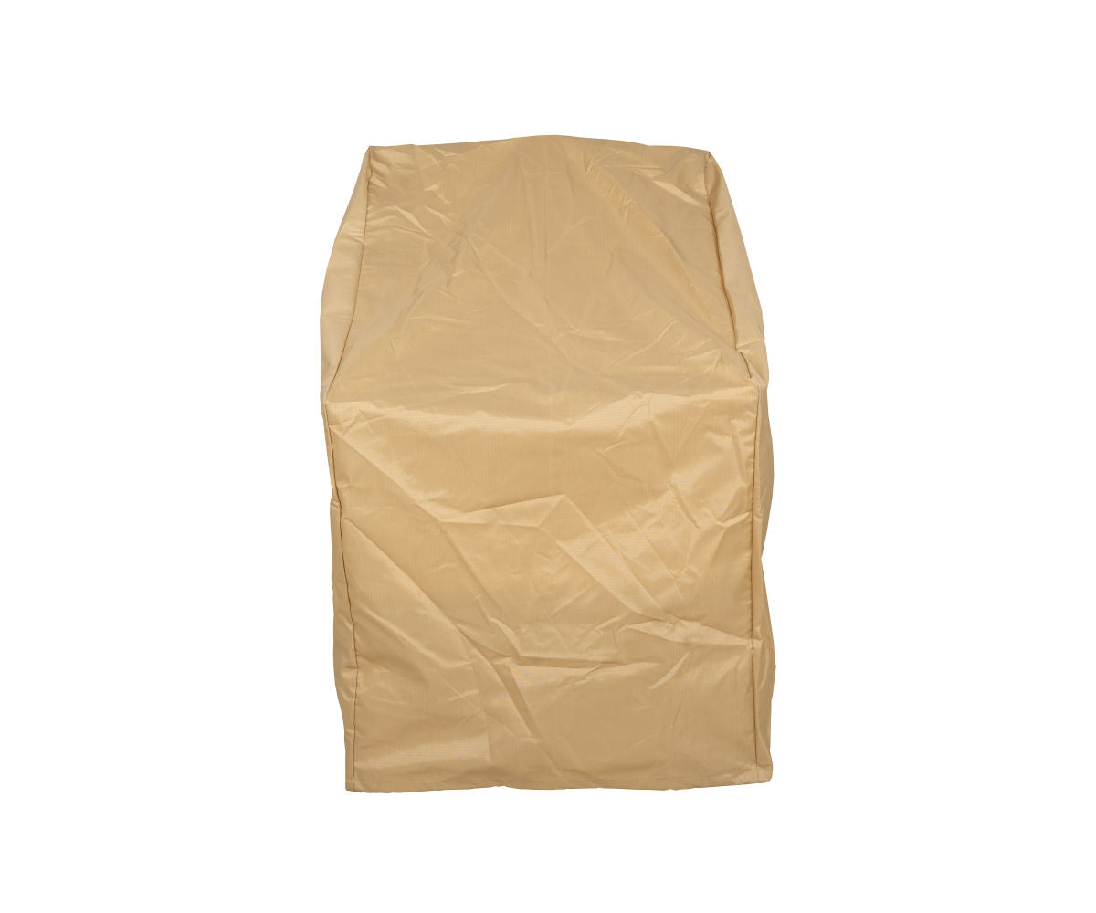 Berlin Gardens Bar &amp; Dining Chair Vinyl Cover: tan vinyl cover fitted over a bar chair
