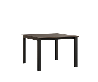 Berlin Gardens Berkley Expandable Table 42"x42" in Black, Hammered Bronze top