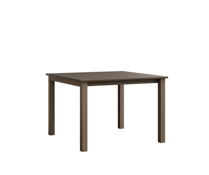 Berlin Gardens Berkley Expandable Table 42"x42" in Clay, Hammered Bronze top