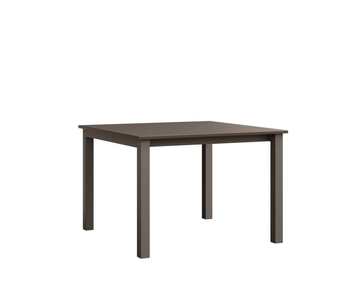 Berlin Gardens Berkley Expandable Table 42"x42" in Graphite, Hammered Bronze top