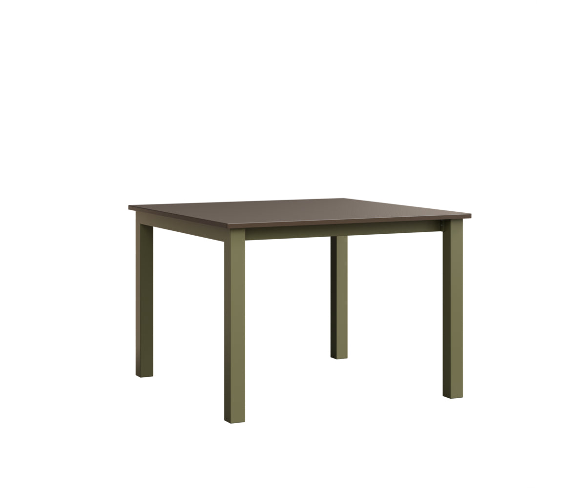 Berlin Gardens Berkley Expandable Table 42"x42" in Green Sage, Hammered Bronze top