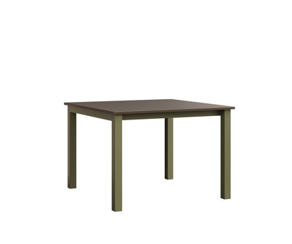 Berlin Gardens Berkley Expandable Table 42"x42" in Green Sage, Hammered Bronze top